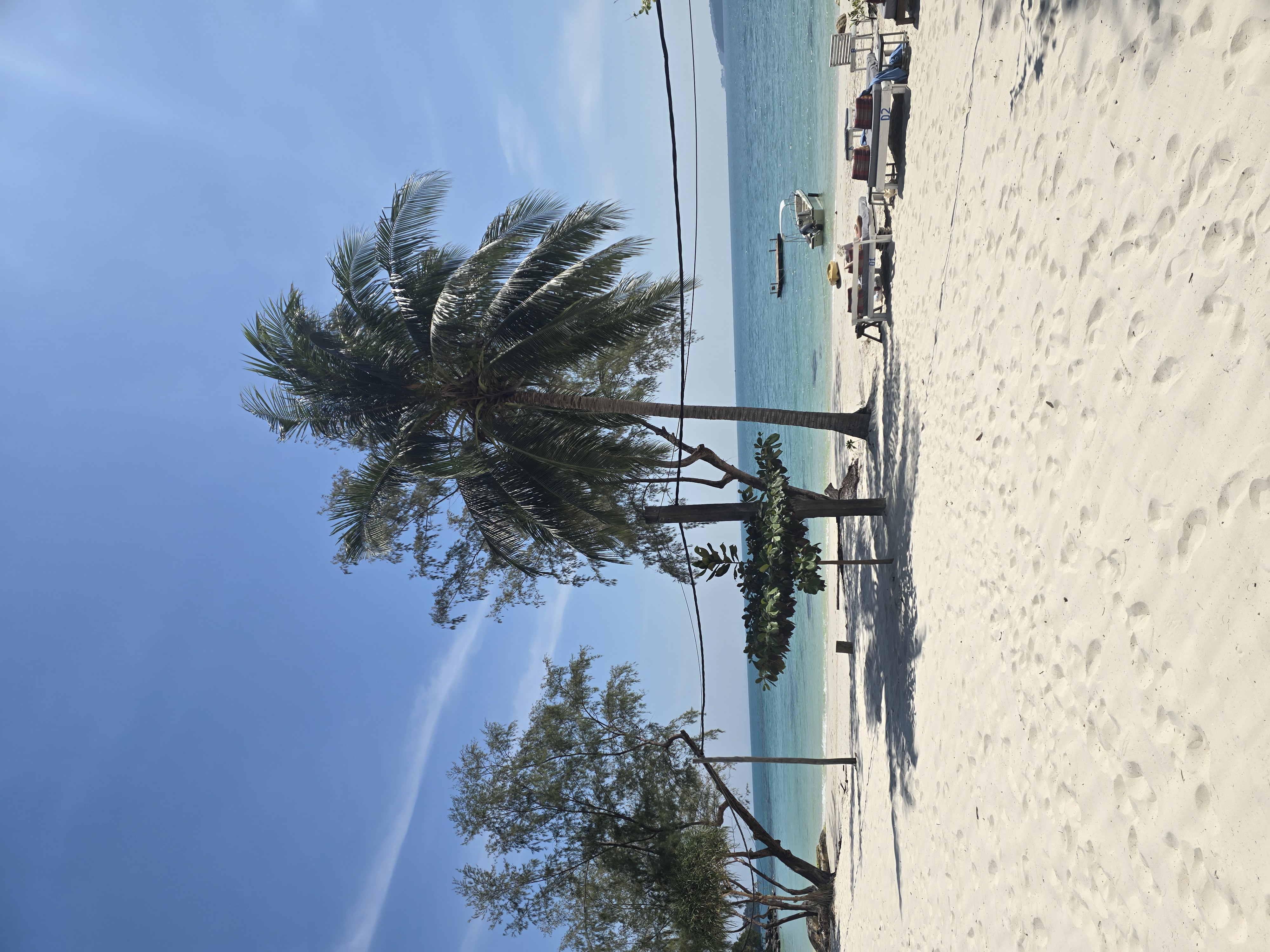Peaceful uncrowded beach section on Koh Rong