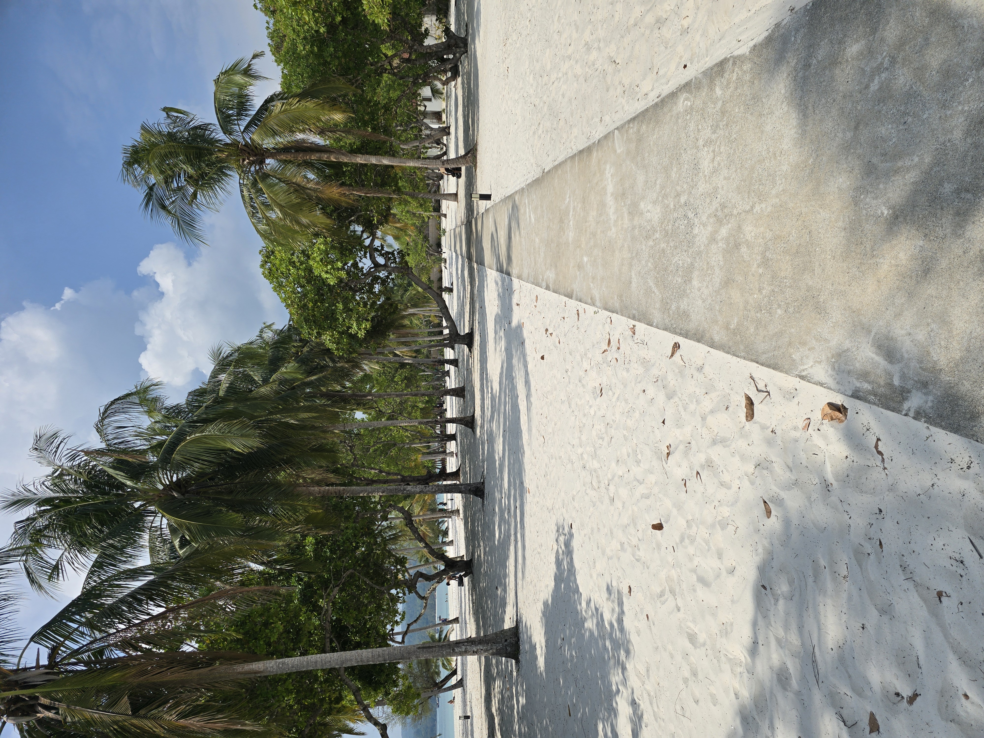 Beach walk stop with sea view on Koh Rong